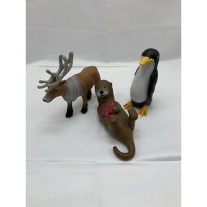 Ankyo Hard Plastic 5-6 inch Animals Reindeer Otter Penguin